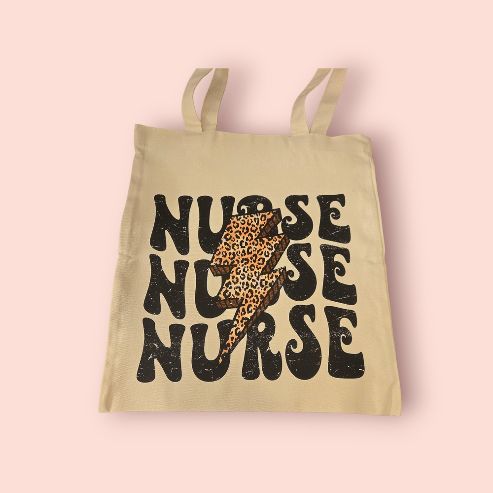 Stylish Tan Tote Bag with Leopard Print